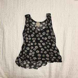 Daisy print tank top